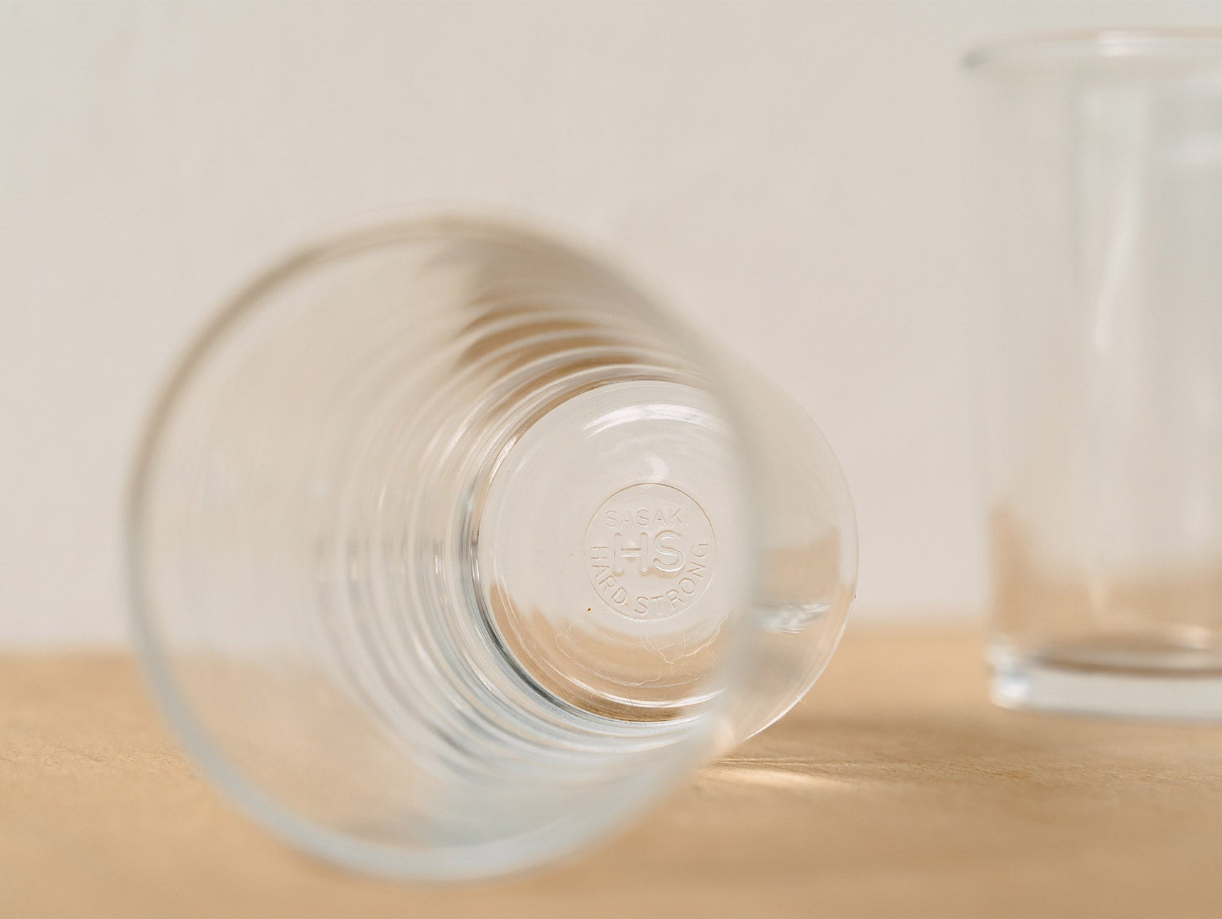 Vintage Thick Glass Cups Aa Furniture