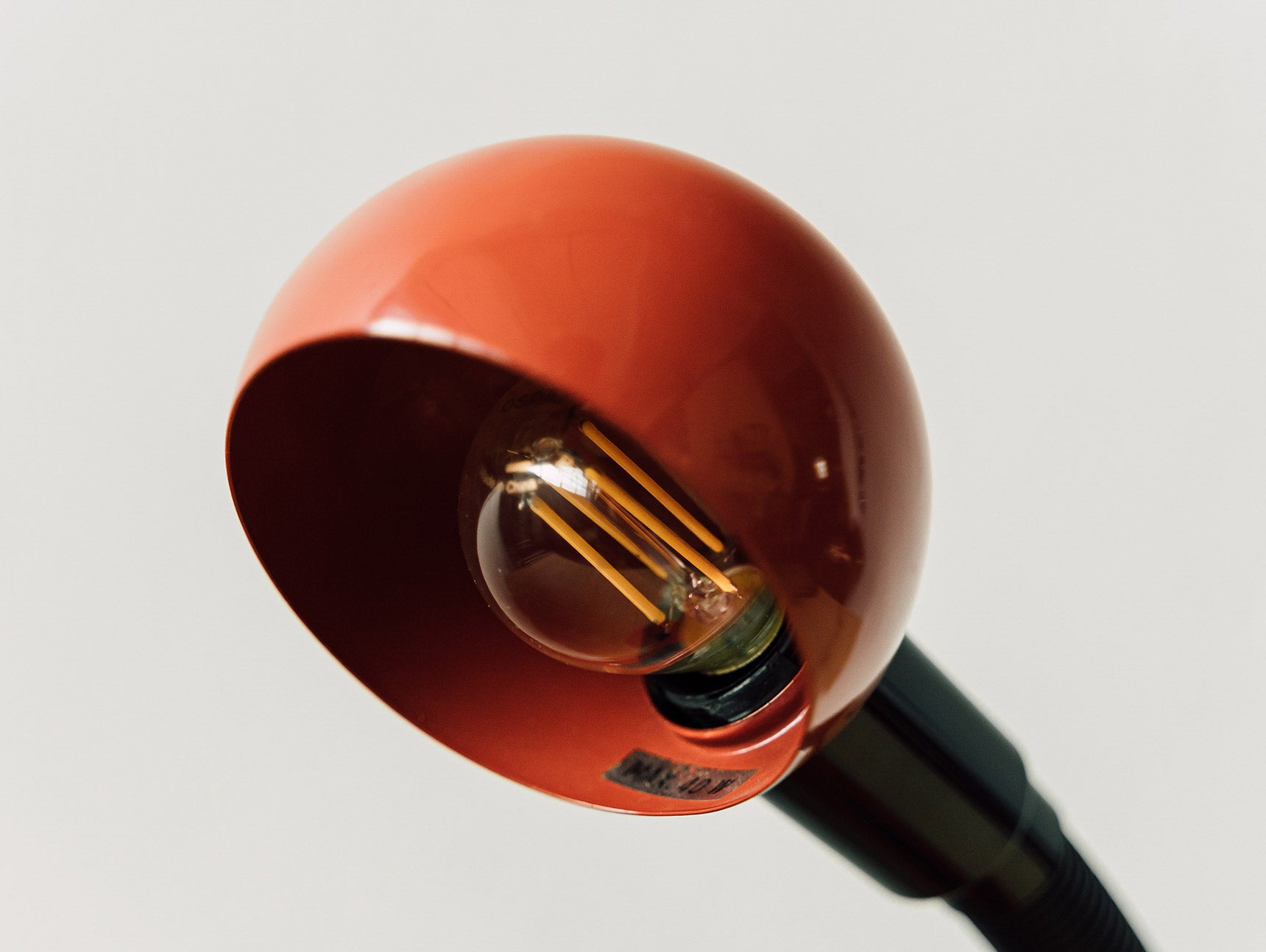 Vintage Space Age Gooseneck Lamp - Red